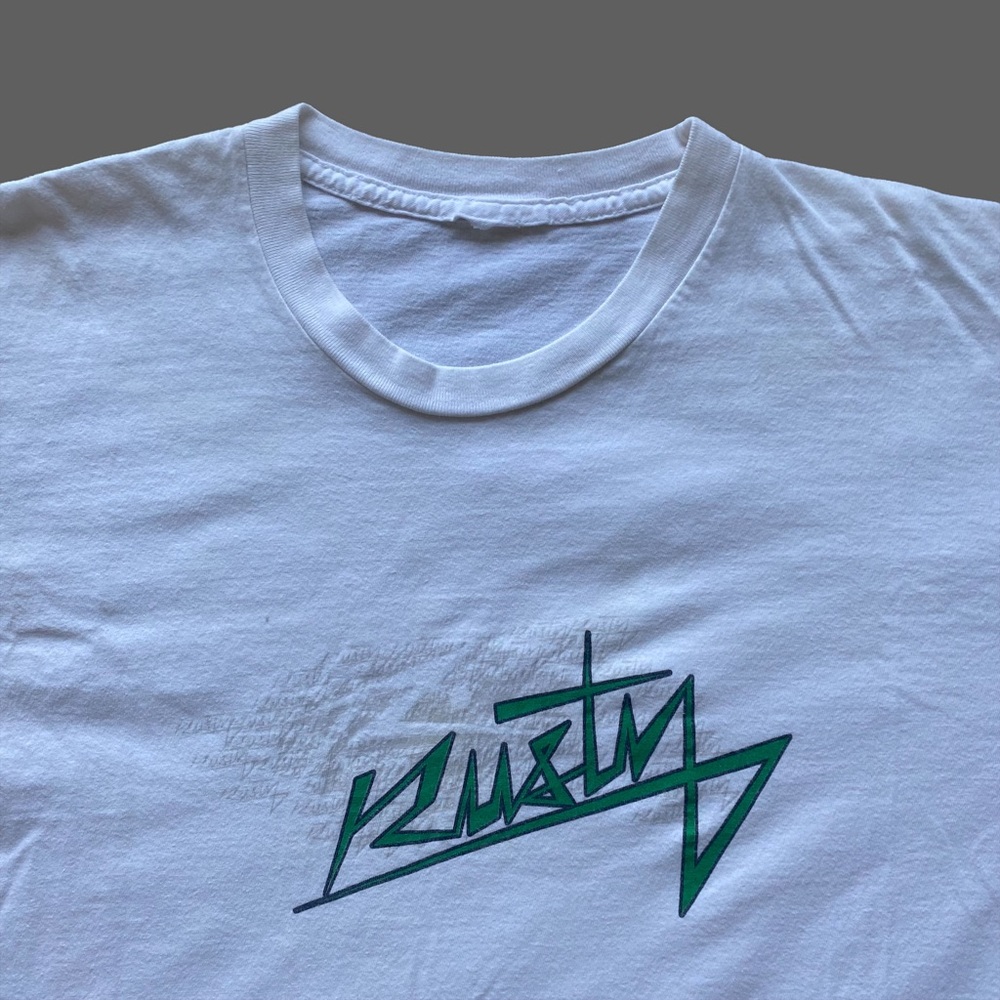 Vintage Y2K Rusty Surfboards Shadow Logo Short Sleeve Tee - Picture 2 of 6